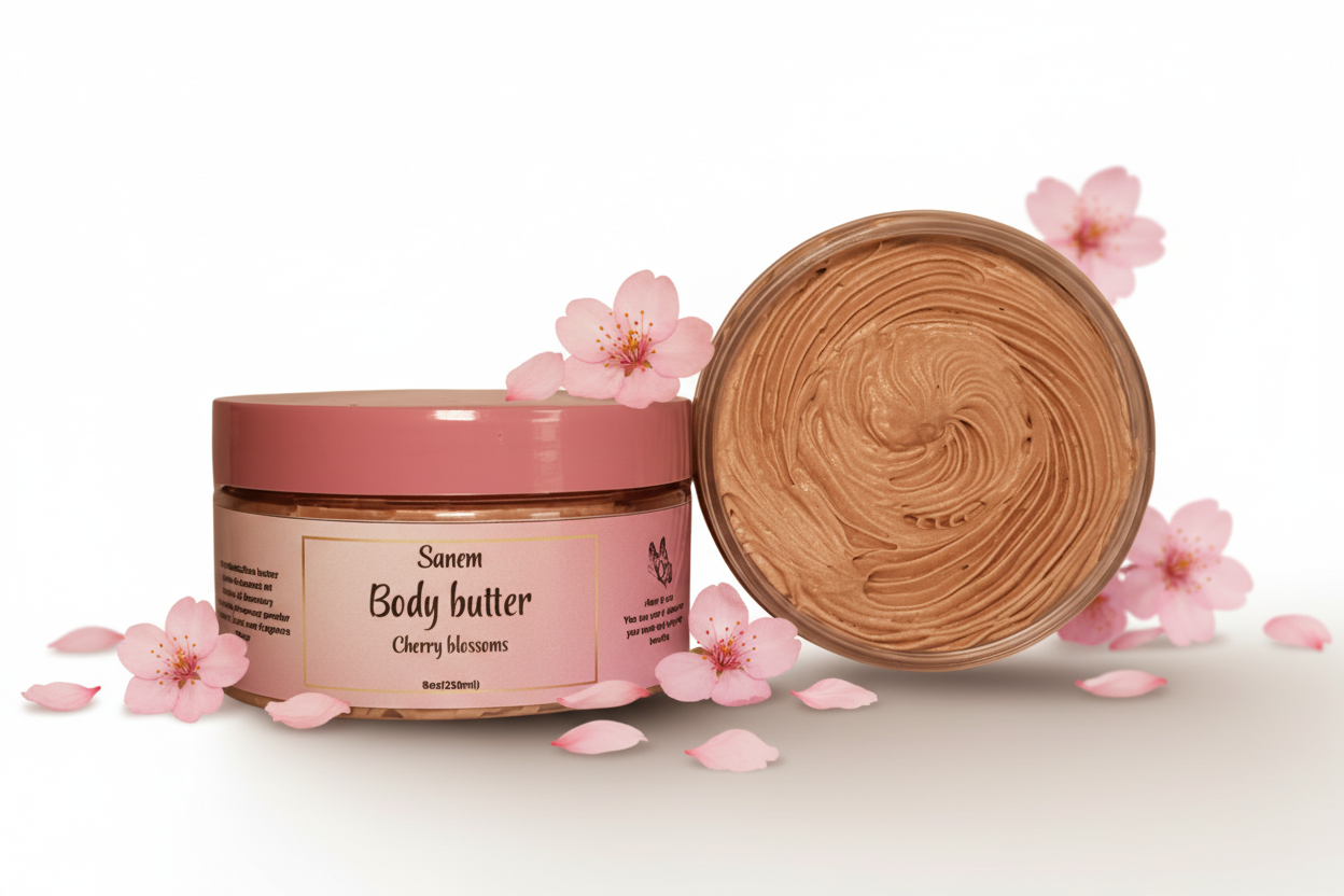 Body butter 8oz.  Cherry Blossoms Bronze Tone